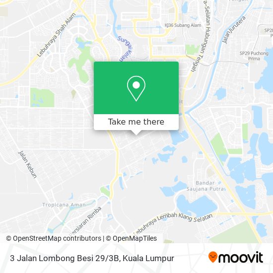 3 Jalan Lombong Besi 29/3B map