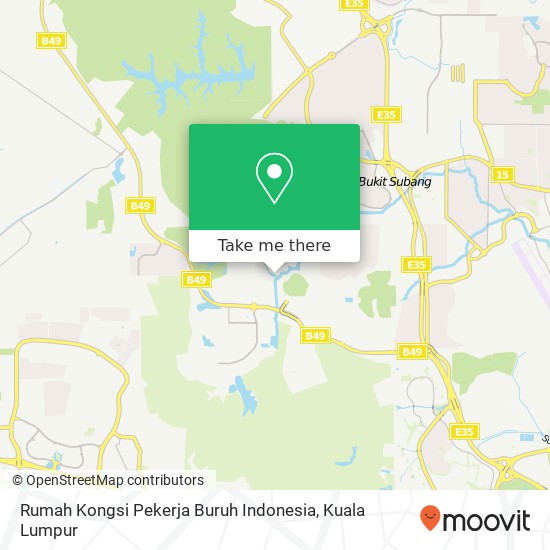 Peta Rumah Kongsi Pekerja Buruh Indonesia