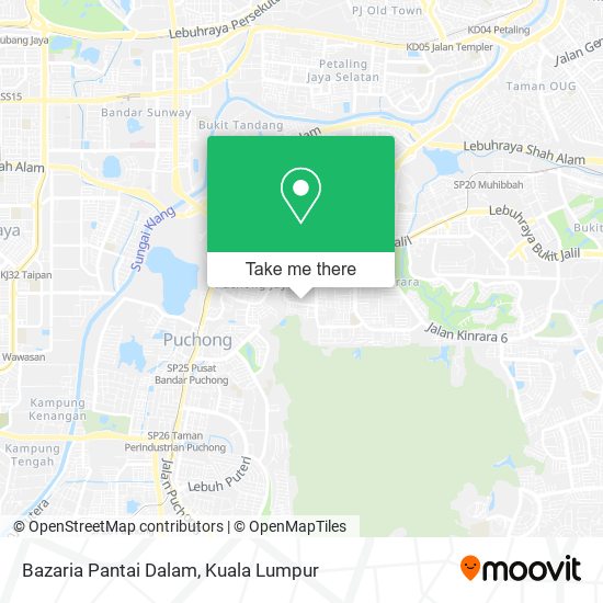 Bazaria Pantai Dalam map