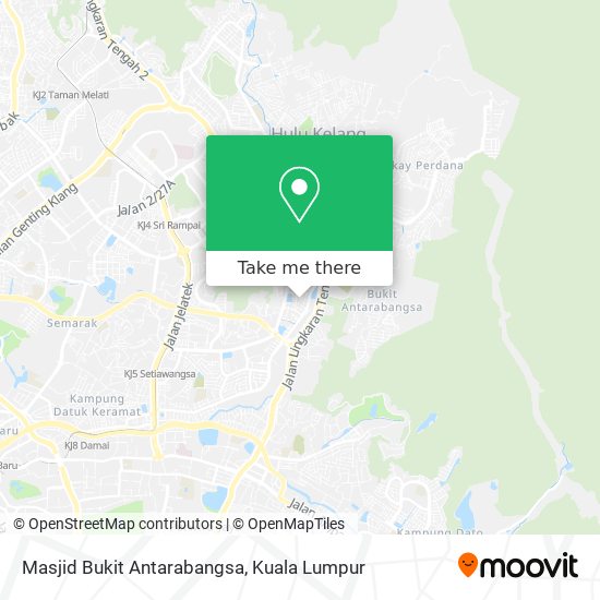Masjid Bukit Antarabangsa map