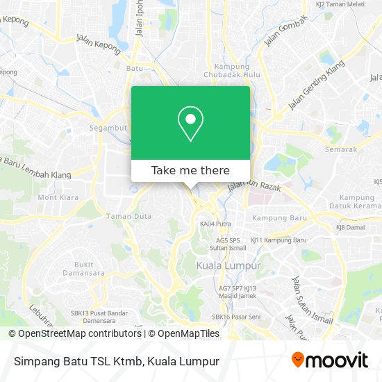 Simpang Batu TSL Ktmb map