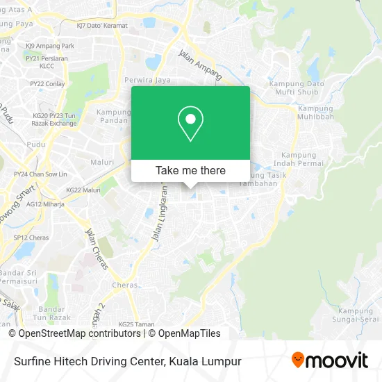 Surfine Hitech Driving Center map