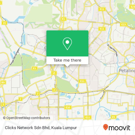 Clicks Network Sdn Bhd map
