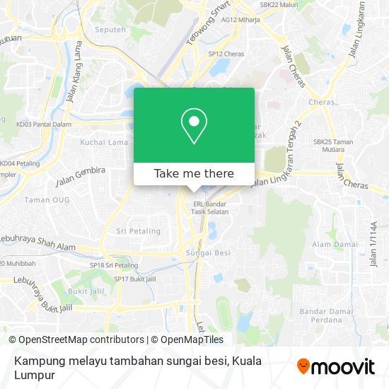 Peta Kampung melayu tambahan sungai besi