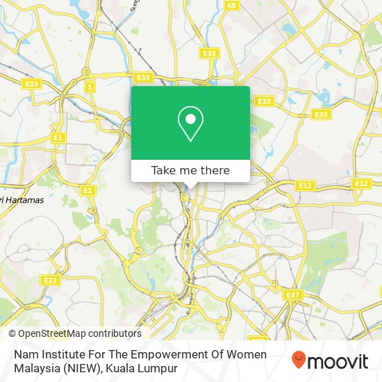 Nam Institute For The Empowerment Of Women Malaysia (NIEW) map