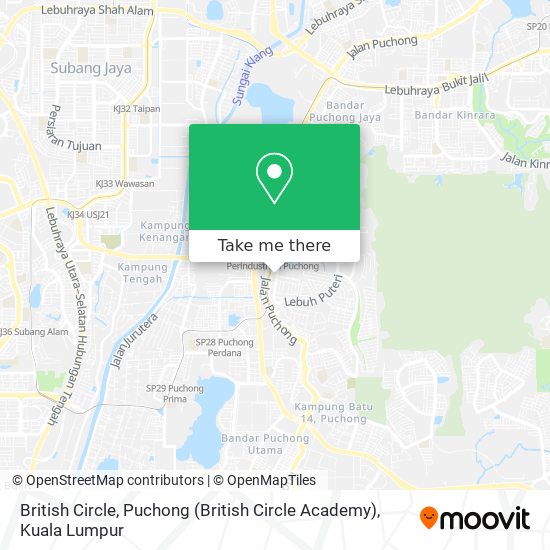Peta British Circle, Puchong (British Circle Academy)