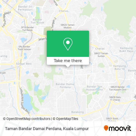 Taman Bandar Damai Perdana map