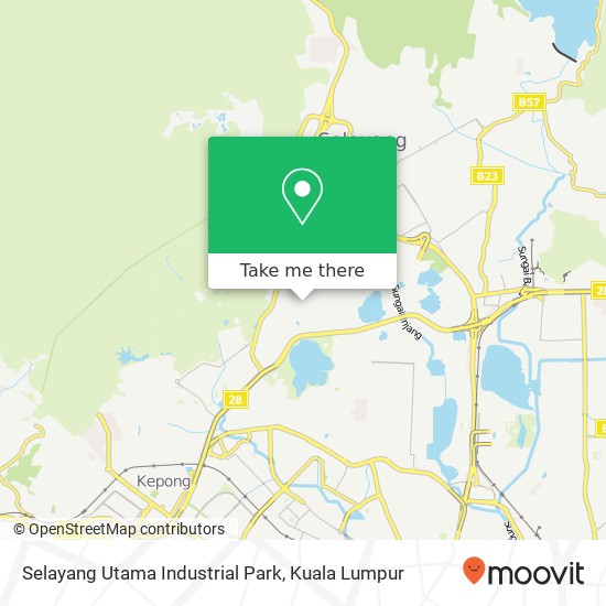 Selayang Utama Industrial Park map