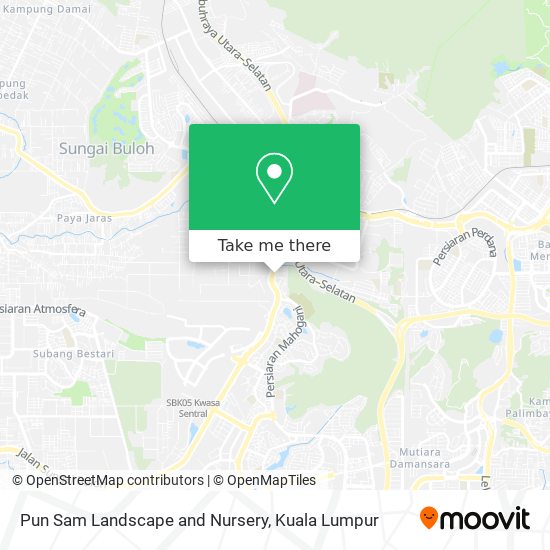 Pun Sam Landscape and Nursery map
