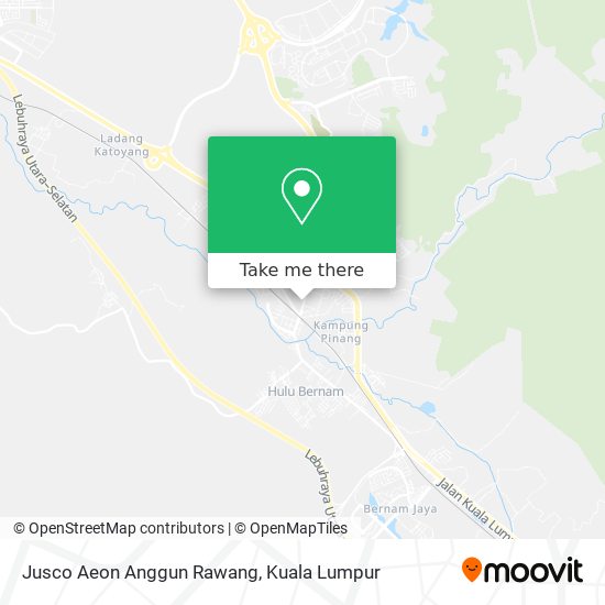 Peta Jusco Aeon Anggun Rawang