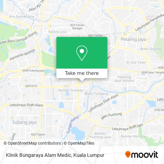 Klinik Bungaraya Alam Medic map