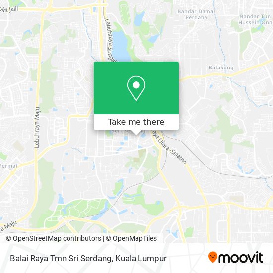 Balai Raya Tmn Sri Serdang map