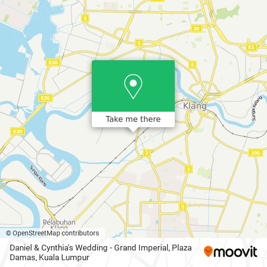 Daniel & Cynthia's Wedding - Grand Imperial, Plaza Damas map