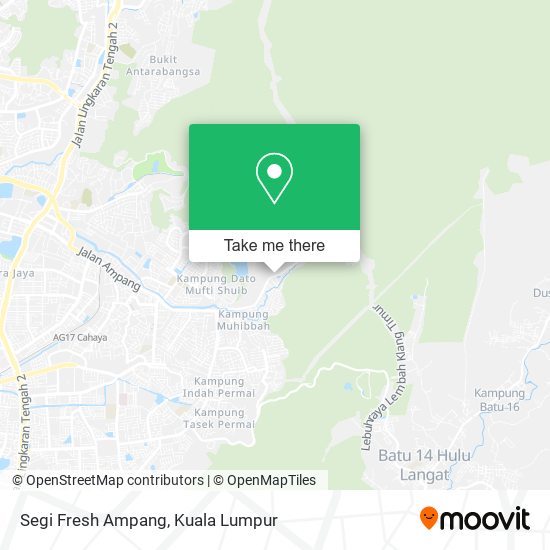 Segi Fresh Ampang map