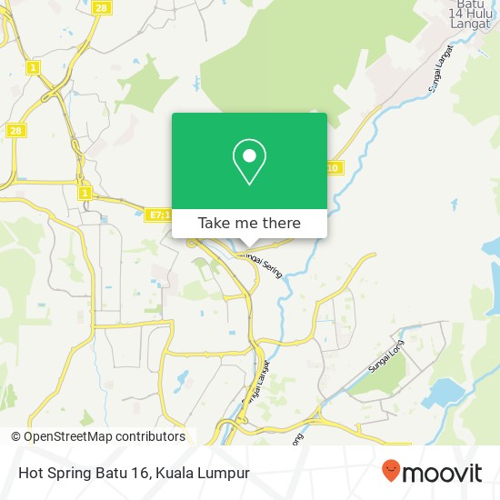 Hot Spring Batu 16 map