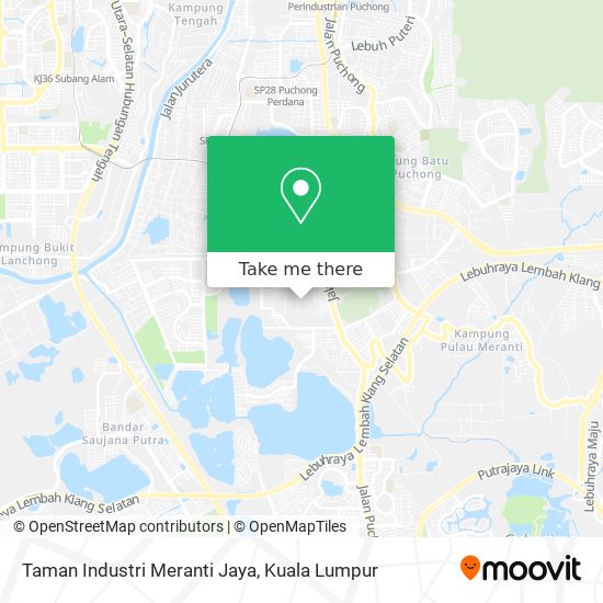 Peta Taman Industri Meranti Jaya