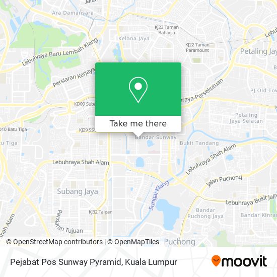 Pejabat Pos Sunway Pyramid map