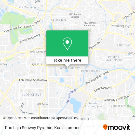 Pos Laju Sunway Pyramid map