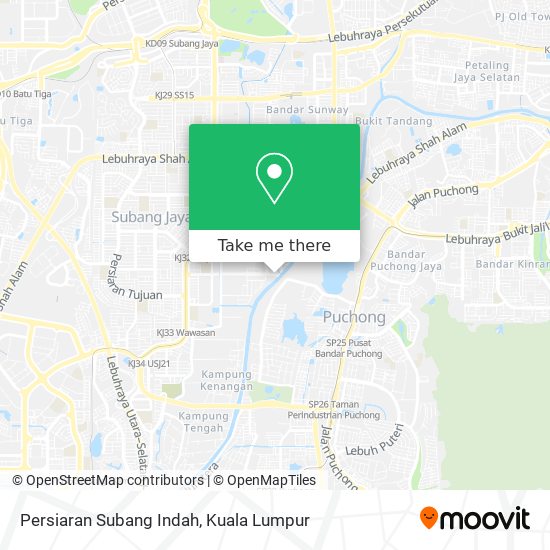 Peta Persiaran Subang Indah