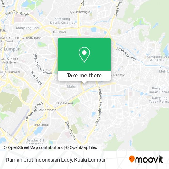 Rumah Urut Indonesian Lady map