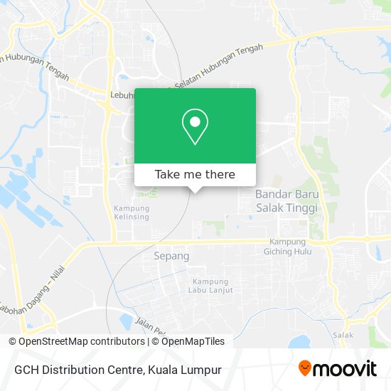 GCH Distribution Centre map
