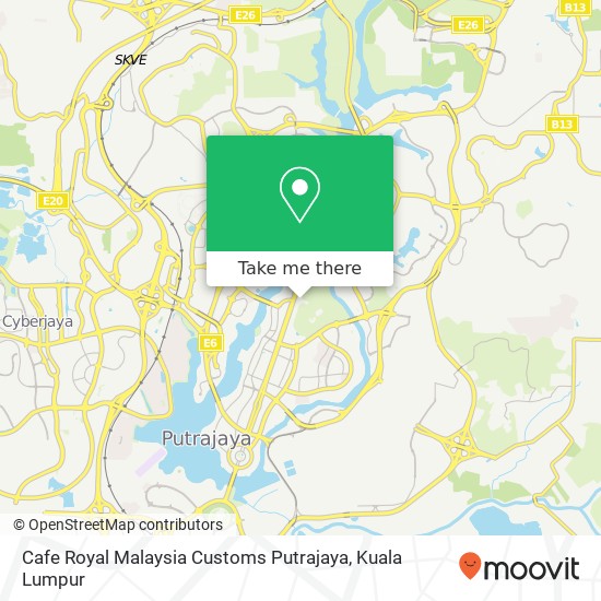 Cafe Royal Malaysia Customs Putrajaya map