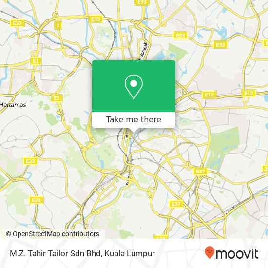M.Z. Tahir Tailor Sdn Bhd map