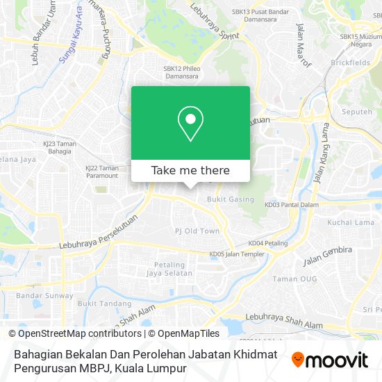 Peta Bahagian Bekalan Dan Perolehan Jabatan Khidmat Pengurusan MBPJ