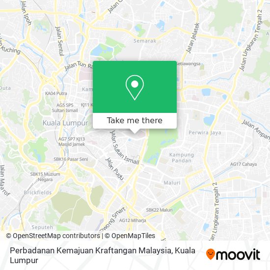 How to get to Perbadanan Kemajuan Kraftangan Malaysia in Kuala 