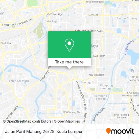 Peta Jalan Parit Mahang 26/28