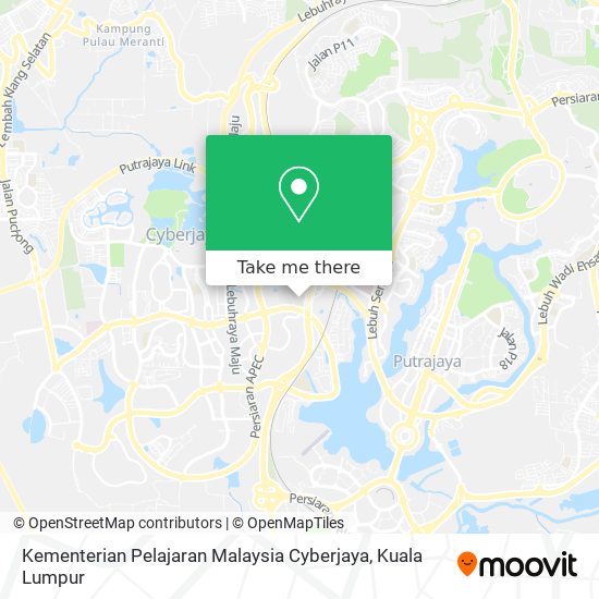 Kementerian Pelajaran Malaysia Cyberjaya map