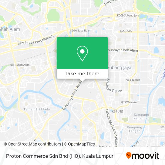 Proton Commerce Sdn Bhd (HQ) map