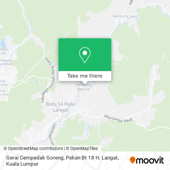 Peta Gerai Cempedak Goreng, Pekan Bt 18 H. Langat