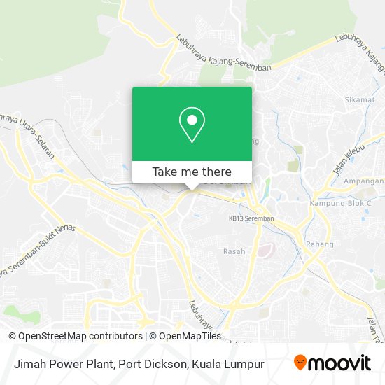 Jimah Power Plant, Port Dickson map