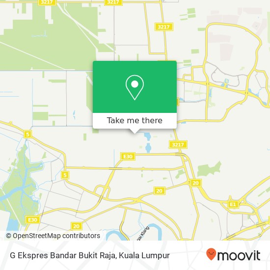 G Ekspres Bandar Bukit Raja map