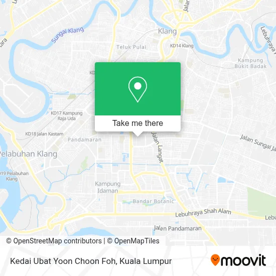 Kedai Ubat Yoon Choon Foh map