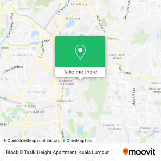 Peta Block D Tasik Height Apartment