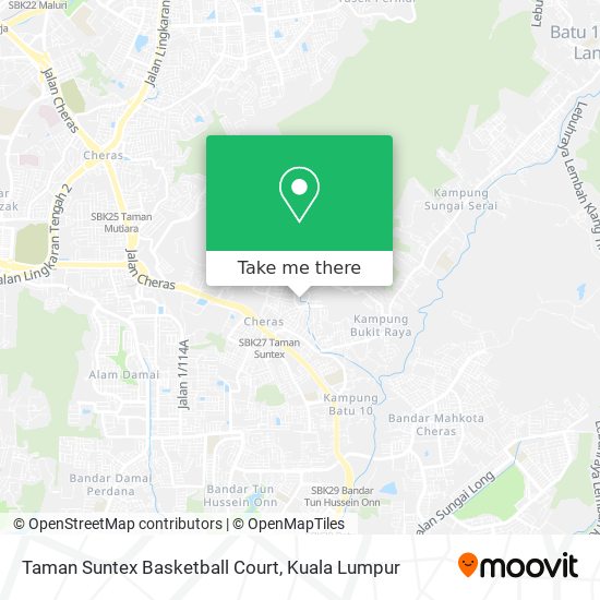 Peta Taman Suntex Basketball Court