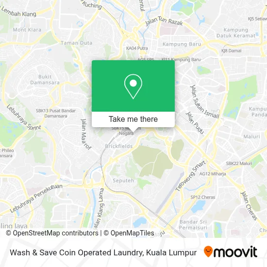 Wash & Save Coin Operated Laundry map