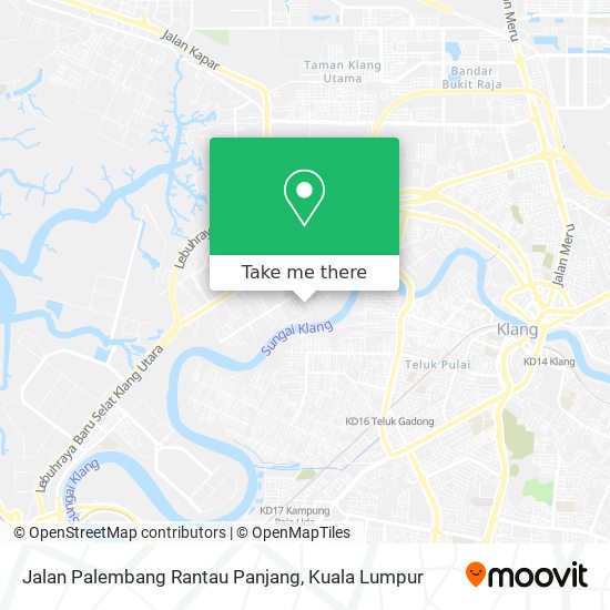 Peta Jalan Palembang Rantau Panjang
