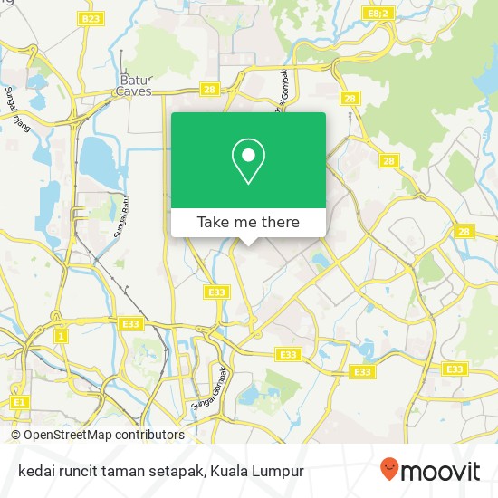 kedai runcit taman setapak map