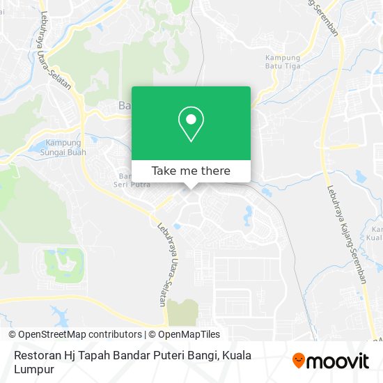 Restoran Hj Tapah Bandar Puteri Bangi map