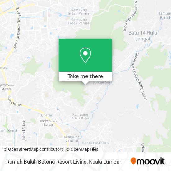 Peta Rumah Buluh Betong Resort Living