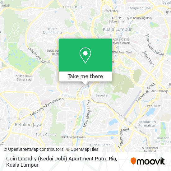 Coin Laundry (Kedai Dobi) Apartment Putra Ria map