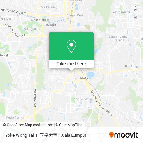 Yoke Wong Tai Ti 玉皇大帝 map