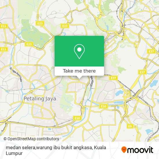 medan selera,warung ibu bukit angkasa map