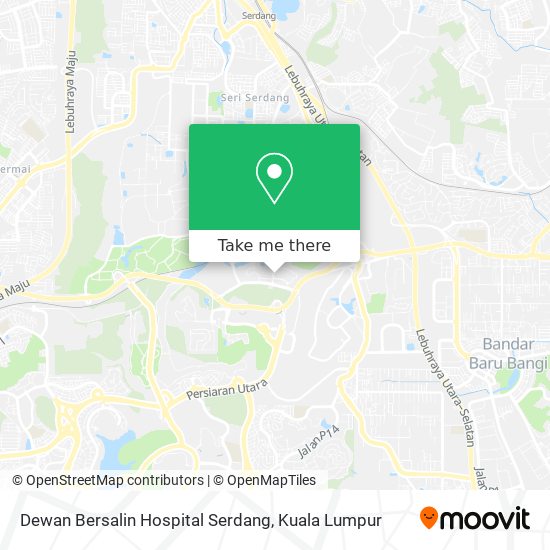 Dewan Bersalin Hospital Serdang map