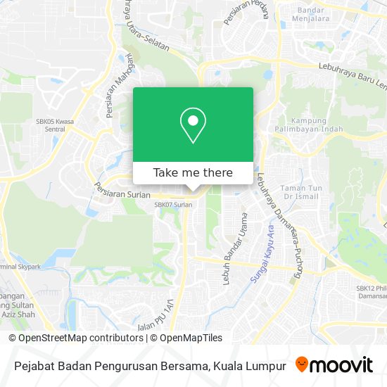 Pejabat Badan Pengurusan Bersama map