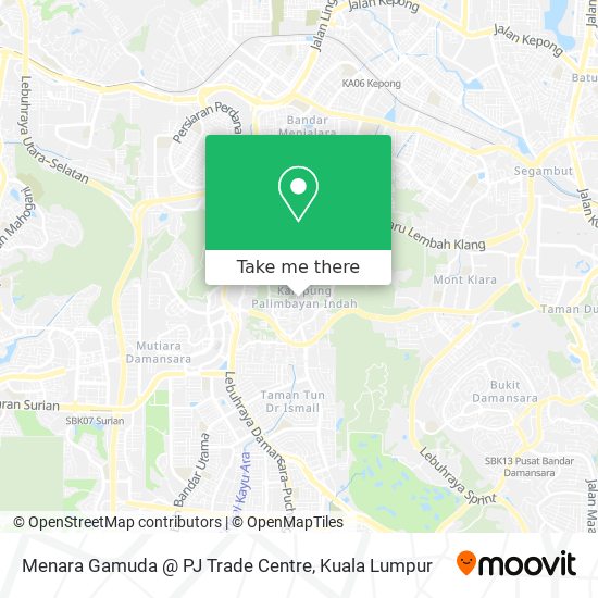 Peta Menara Gamuda @ PJ Trade Centre
