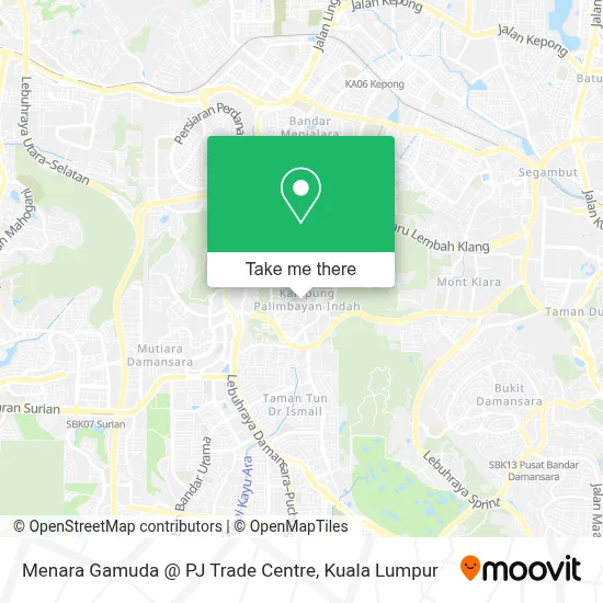 Menara Gamuda @ PJ Trade Centre map